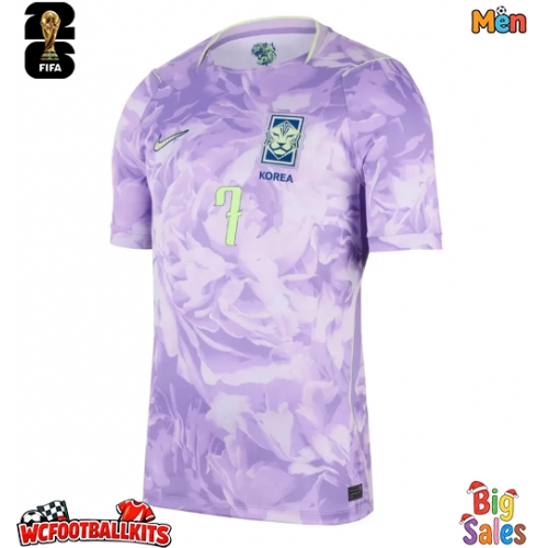 Korea Republic Son Heung-min #7 Replica Away Stadium Shirt World Cup 2026 Short Sleeve